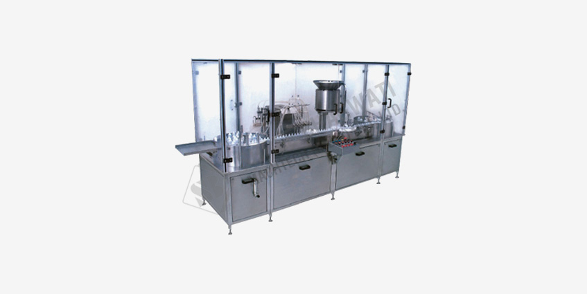 Automatic Six Head Vial Filling With Rubber Stoppering Machine SBLFRS-150