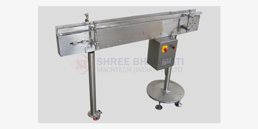 Fully S.S. Finish Swing Conveyors available in various length suitable to fix between two machines or lines.