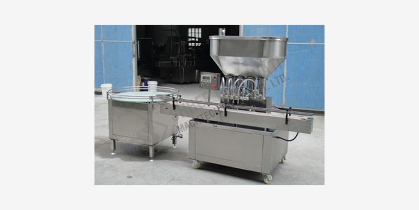 Viscous Liquid Filling Machine for Creams, Lotions, Pickle, Pre-cooked curries, Masala Paste