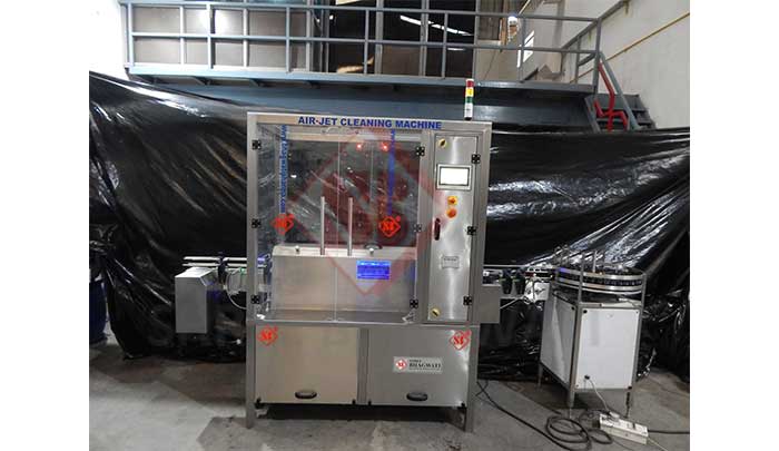 Automatic High Speed Inverted type Airjet Cleaning Machine