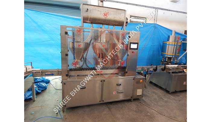 Automatic Three Head Auger Type Powder Filling Machine