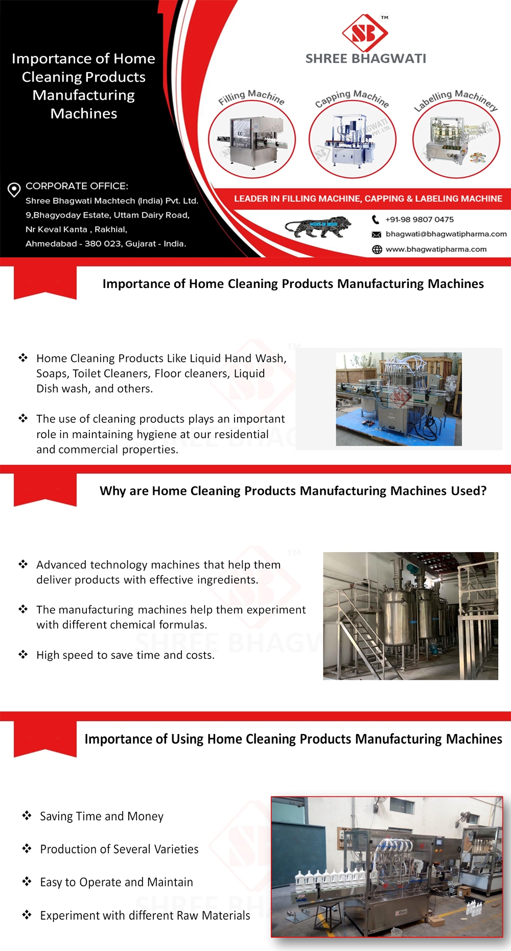 Importance of Home Cleaning Products Manufacturing Machines