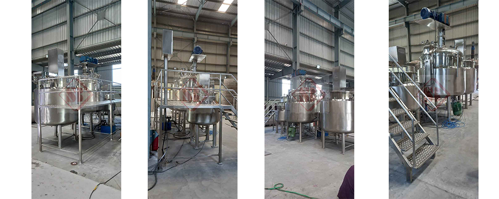 Manufacturing plant for petroleum jelly balm cream shampoo and lotions
