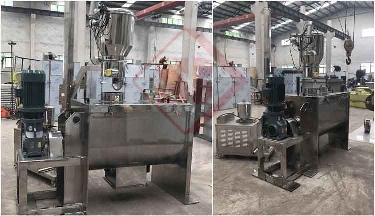 ribbon mixer and blender machine with Vacuum powder transfer systems