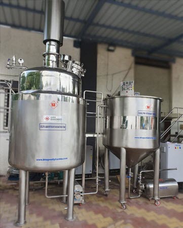 Oral Manufacturing Vessel and Stoarage Tank