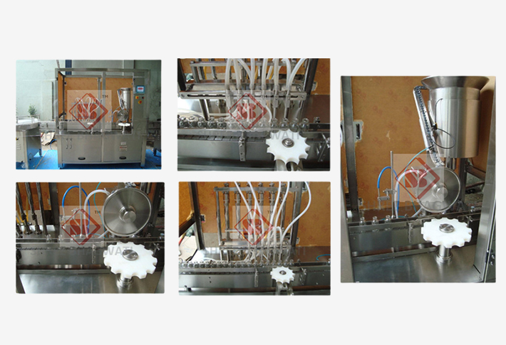 Automatic Eight Head Liquid Vial Filling With Rubber Stoppering Machine