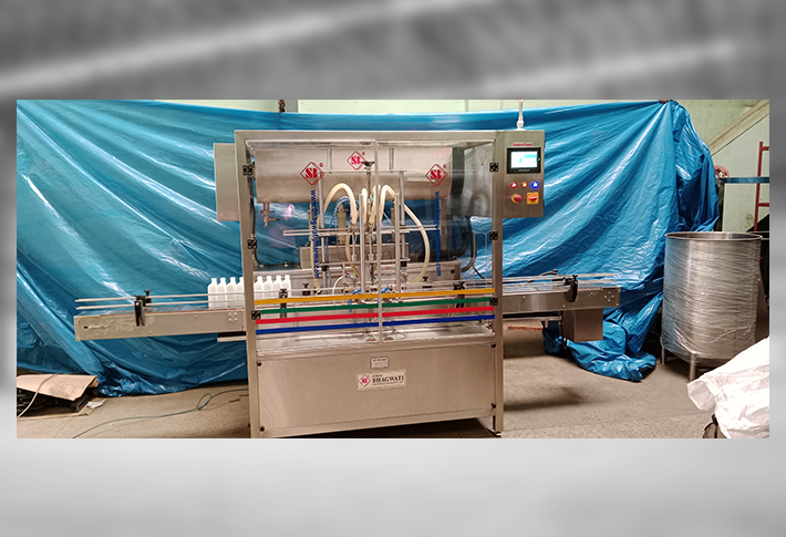 FLOWMATIC PLC Base Auto Volume Adjustable Lube Oil Filling Machine for 500ml – 5 Ltr