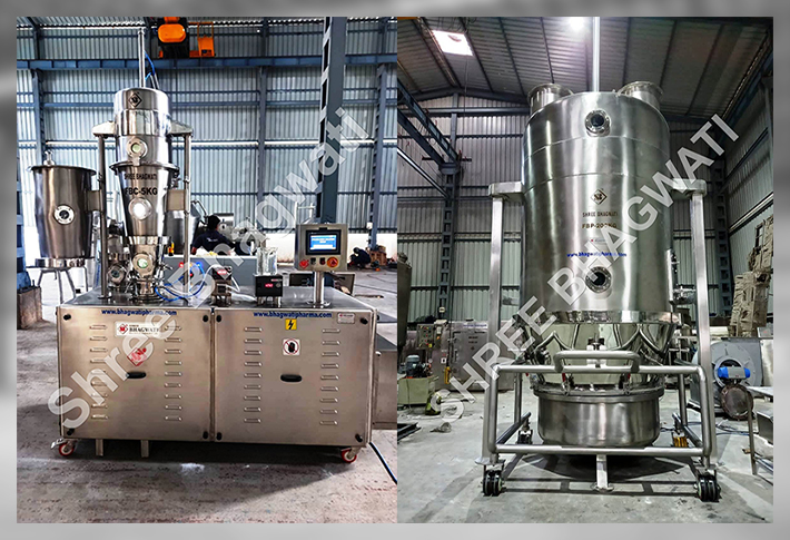 Fluid Bed Coater, Fluidized Bed Granulator Fluid Bed Granulation, Top & Bottom Spray Granulation