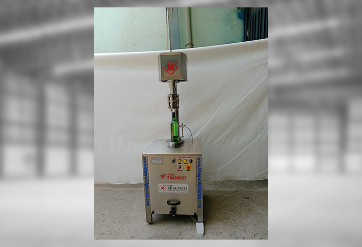 Semi Automatic Single Head Bottle Ropp Cap Sealing Machine