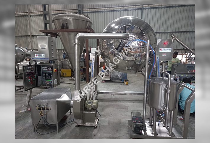 Tablet Coating Pan, Tablet Coating Machine - Shree Bhagwati Machtech