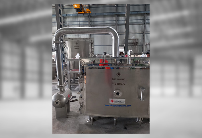 Vacuum Tray Dryers – VTD with 6, 12, 24, 48 to 96 Trays