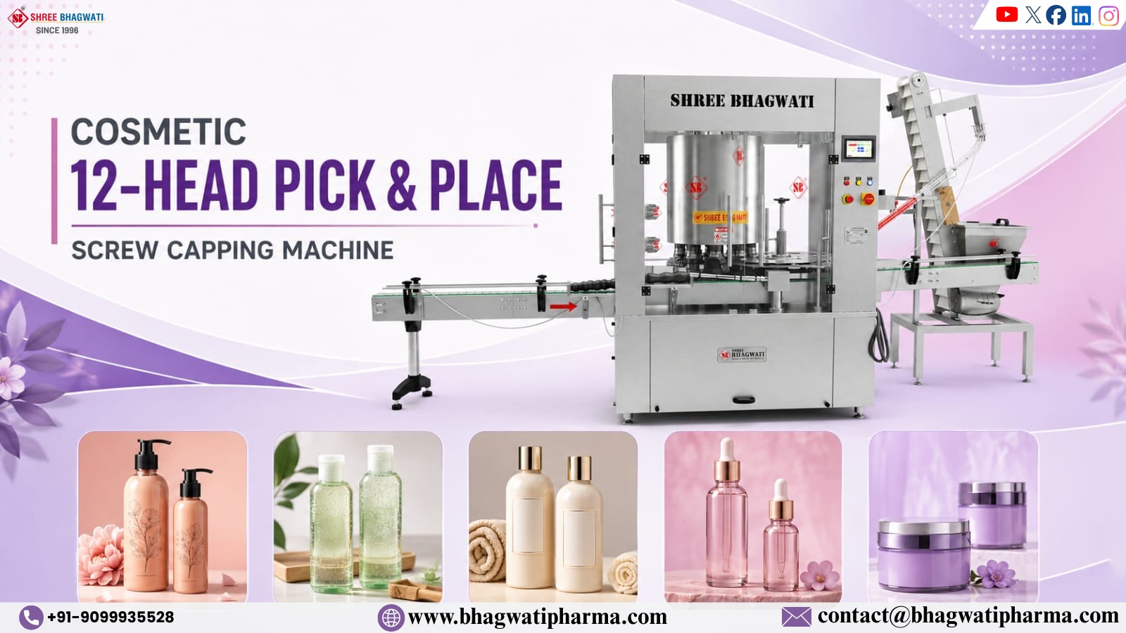 12 Head Pick and Place Capping Machine