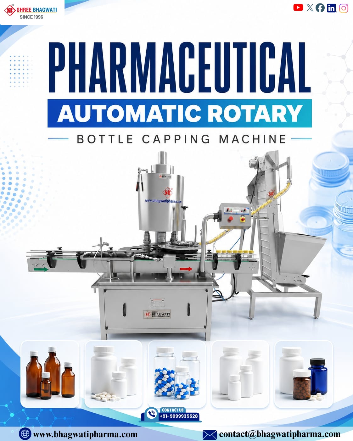 Pharmaceutical Bottle Capping Machine