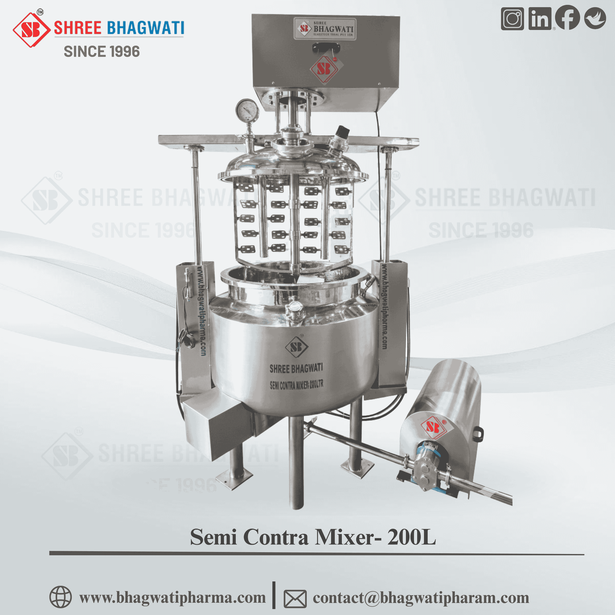 Semi Contra Mixer 200L