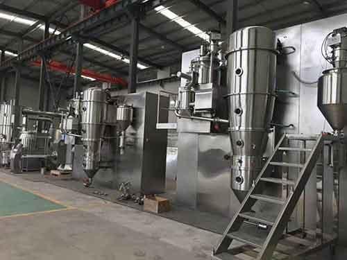 Wall Mounted Structure Automatic Solid Dosage Granulation Line